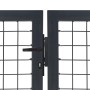 Puerta de valla de jardín con postes acero antracita 350x100 cm by , garden gates - Ref: Foro24-144399, Price: 327,06 €, Disc...