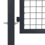 Puerta de valla de jardín con postes acero antracita 350x100 cm by , garden gates - Ref: Foro24-144399, Price: 327,06 €, Disc...