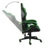 Schwarz-grüner Gaming-Stuhl aus Kunstleder von vidaXL, Bürostühle - Ref: Foro24-20521, Preis: 121,58 €, Rabatt: %