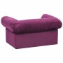 Sofá para perros con cajón felpa borgoña 75x50x38 cm by , Beds for dogs - Ref: Foro24-171081, Price: 112,08 €, Discount: %