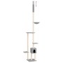 Árbol rascador gatos suelo a techo gris claro 258,5-284,5 cm by , Cat furniture - Ref: Foro24-171718, Price: 56,70 €, Discoun...