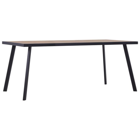 Mesa de comedor de MDF color madera clara y negro 200x100x75 cm von , Küchen- und Esstische - Ref: Foro24-281871, Preis: 209,...