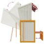 Silla Strandkorb con cojines ratán sintético madera rojo blanco by , Loungers - Ref: Foro24-318665, Price: 320,57 €, Discount: %