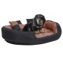 Cojín para perro reversible y lavable negro marrón 110x80x23cm by , Beds for dogs - Ref: Foro24-171221, Price: 69,10 €, Disco...