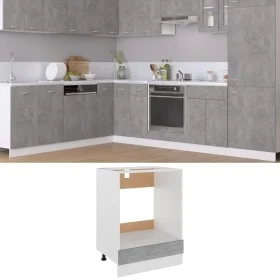 Plywood concrete oven cabinet 60x46x81.5cm by vidaXL, Kitchen cabinets - Ref: Foro24-802501, Price: 62,59 €, Discount: %