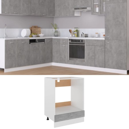 Ofenschrank aus Betonsperrholz 60x46x81,5cm von vidaXL, Küchenschränke - Ref: Foro24-802501, Preis: 63,60 €, Rabatt: %