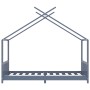 Estructura de cama infantil madera maciza pino gris 90x200 cm von , Kinderbetten und Betten für Kinder - Ref: Foro24-283372, ...