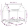 Cama para perros madera maciza de pino 111x80x100 cm von , Betten für Hunde - Ref: Foro24-822217, Preis: 86,33 €, Rabatt: %