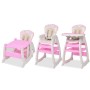 Trona convertible 3 en 1 con mesa rosa von , Stühle und Hochstühle für Kinder - Ref: Foro24-10143, Preis: 155,86 €, Rabatt: %