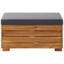 Reposapiés seccional con cojín madera maciza de acacia von , Modulare Sofas für den Außenbereich - Ref: Foro24-46691, Preis: ...