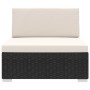 Asiento seccional central y cojines 1 ud ratán sintético negro von , Modulare Sofas für den Außenbereich - Ref: Foro24-46794,...