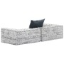 Puf modular de 2 plazas tela gris claro von , Kissen für Stühle und Sofas - Ref: Foro24-249407, Preis: 183,81 €, Rabatt: %