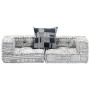 Puf modular de 2 plazas tela gris claro von , Kissen für Stühle und Sofas - Ref: Foro24-249407, Preis: 183,81 €, Rabatt: %