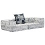 Puf modular de 2 plazas tela gris claro von , Kissen für Stühle und Sofas - Ref: Foro24-249407, Preis: 183,81 €, Rabatt: %