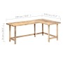 Escritorio de madera maciza de mango 180x120x76 cm by , Desks - Ref: Foro24-247905, Price: 481,35 €, Discount: %
