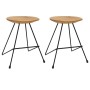Taburetes de cocina 2 unidades madera de teca maciza von , Klapphocker und Stühle - Ref: Foro24-285202, Preis: 117,26 €, Raba...