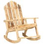 Mecedora de jardín de madera maciza de mango by , Rocking chairs - Ref: Foro24-285883, Price: 138,93 €, Discount: %