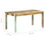 Mesa de comedor de madera maciza reciclada 160x80x76 cm von , Küchen- und Esstische - Ref: Foro24-285931, Preis: 248,11 €, Ra...