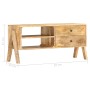 Mueble para TV de madera maciza de mango 97x35x47 cm von , TV-Möbel - Ref: Foro24-286262, Preis: 156,17 €, Rabatt: %