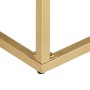 Mesa consola de madera maciza de mango dorado 90x30x75 cm by , Sideboards - Ref: Foro24-286505, Price: 183,19 €, Discount: %