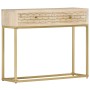 Mesa consola de madera maciza de mango dorado 90x30x75 cm by , Sideboards - Ref: Foro24-286505, Price: 183,19 €, Discount: %