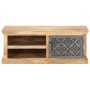 Mesa de centro con puerta madera maciza de mango 90x50x35 cm by , Coffee table - Ref: Foro24-289097, Price: 178,83 €, Discoun...