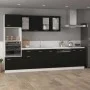 Hängender Küchenschrank aus schwarzem Sperrholz, 80 x 31 x 60 cm von vidaXL, Küchenschränke - Ref: Foro24-802530, Preis: 72,8...