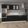 Hängender Küchenschrank aus schwarzem Sperrholz, 80 x 31 x 60 cm von vidaXL, Küchenschränke - Ref: Foro24-802530, Preis: 74,9...