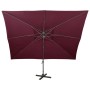 Sombrilla jardín voladiza cubierta doble rojo burdeos 400x300cm by , Umbrellas - Ref: Foro24-312381, Price: 372,20 €, Discoun...