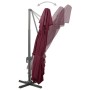 Sombrilla jardín voladiza cubierta doble rojo burdeos 400x300cm by , Umbrellas - Ref: Foro24-312381, Price: 372,20 €, Discoun...