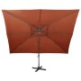 Sombrilla jardín voladiza cubierta doble terracota 400x300 cm von , Sonnenschirme - Ref: Foro24-312383, Preis: 323,59 €, Raba...