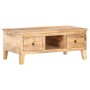 Mesita de centro madera de mango rugosa 100x55x40 cm by , Coffee table - Ref: Foro24-320236, Price: 271,98 €, Discount: %