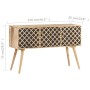 Aparador de madera maciza de mango 118x35x75 cm von , Sideboards - Ref: Foro24-320939, Preis: 355,28 €, Rabatt: %