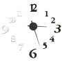 Reloj 3D de pared con diseño moderno blanco y negro 100 cm XXL by , Wall clocks - Ref: Foro24-325150, Price: 20,95 €, Discoun...