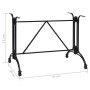 Pata de mesa de bistró aluminio fundido negro 93x60x72 cm von , Tischbeine - Ref: Foro24-325436, Preis: 117,42 €, Rabatt: %