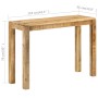 Mesa consola de madera de mango rugosa 110x35x76 cm by , Side tables - Ref: Foro24-337270, Price: 118,16 €, Discount: %