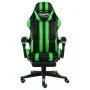Gaming-Stuhl mit Fußstütze aus schwarzem und grünem Kunstleder von vidaXL, Bürostühle - Ref: Foro24-20529, Preis: 135,91 €, R...