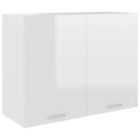 Glossy white engineered wood hanging kitchen cabinet by vidaXL, Kitchen cabinets - Ref: Foro24-801281, Price: 94,43 €, Discou...
