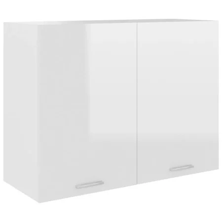 Glossy white engineered wood hanging kitchen cabinet by vidaXL, Kitchen cabinets - Ref: Foro24-801281, Price: 103,43 €, Disco...