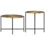 Mesas de centro 2 uds latón y metal negro by , Coffee table - Ref: Foro24-352051, Price: 133,04 €, Discount: %