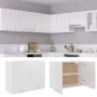 Glossy white engineered wood hanging kitchen cabinet by vidaXL, Kitchen cabinets - Ref: Foro24-801281, Price: 103,43 €, Disco...