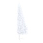Medio árbol de Navidad con luces y bolas blanco 180 cm by , Christmas trees - Ref: Foro24-3077484, Price: 65,51 €, Discount: %