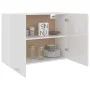 Glossy white engineered wood hanging kitchen cabinet by vidaXL, Kitchen cabinets - Ref: Foro24-801281, Price: 103,43 €, Disco...