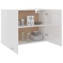 Glänzend weißer hängender Küchenschrank aus Holzwerkstoff von vidaXL, Küchenschränke - Ref: Foro24-801281, Preis: 105,77 €, R...