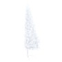 Medio árbol de Navidad con luces y bolas blanco 240 cm by , Christmas trees - Ref: Foro24-3077486, Price: 87,05 €, Discount: %