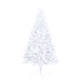 Medio árbol de Navidad con luces y bolas blanco 240 cm by , Christmas trees - Ref: Foro24-3077486, Price: 87,05 €, Discount: %