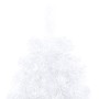 Medio árbol de Navidad con luces y bolas blanco 240 cm by , Christmas trees - Ref: Foro24-3077486, Price: 87,05 €, Discount: %