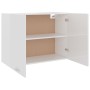 Glänzend weißer hängender Küchenschrank aus Holzwerkstoff von vidaXL, Küchenschränke - Ref: Foro24-801281, Preis: 105,77 €, R...