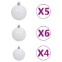 Árbol de Navidad preiluminado con luces y bolas rojo 150 cm von , Weihnachtsbäume - Ref: Foro24-3077685, Preis: 53,05 €, Raba...