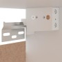 Glänzend weißer hängender Küchenschrank aus Holzwerkstoff von vidaXL, Küchenschränke - Ref: Foro24-801281, Preis: 105,77 €, R...